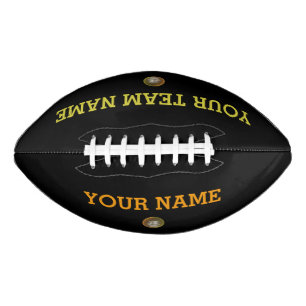 Benutzerdefinierter Fußball-Name und Teamname Logo Football
