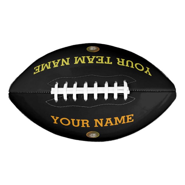 Benutzerdefinierter Fußball-Name und Teamname Logo Football (Vorderseite)