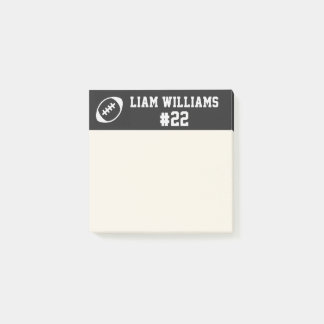 Benutzerdefinierter Fußballspieler Name & Nummer S Post-it Klebezettel