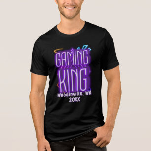 Benutzerdefinierter Gaming-King für den Gamer-Loca Tri-Blend Shirt