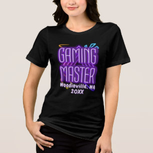 Benutzerdefinierter Gaming-Master für den Namen de Tri-Blend Shirt
