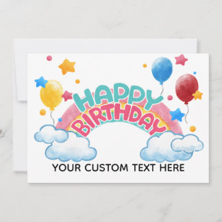 Benutzerdefinierter Geburtstag Einladung
