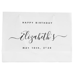 Benutzerdefinierter Geburtstag Große Geschenktüte