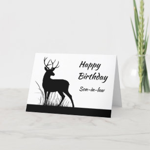 Benutzerdefinierter Geburtstag Schwiegersohn Vinta Karte