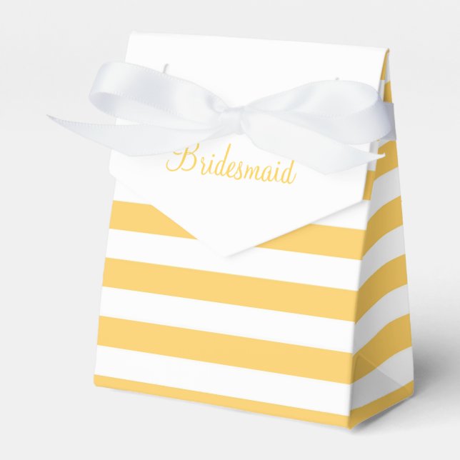 Benutzerdefinierter gelber Streifen Geschenkschachtel (Vorderseite)