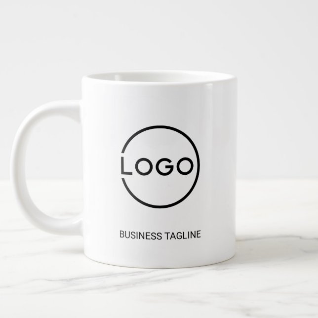 Benutzerdefinierter Geschäft-Logo-Kaffeebecher mit Jumbo-Tasse (Links)