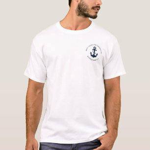 Benutzerdefinierter geschäftlicher nautischer Boot T-Shirt