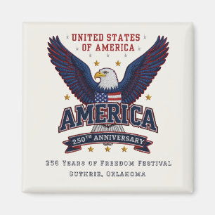 Benutzerdefinierter Geschäfts-Amerikanischer 250. Magnet
