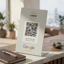 Benutzerdefinierter Geschäftsbewertungs-QR-Code-Lo Sockelschild