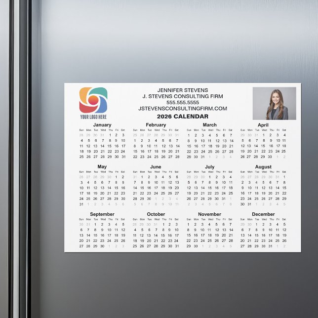 Benutzerdefinierter Geschäftslogo 2026 Firmenkalen Magnetkarte (Von Creator hochgeladen)