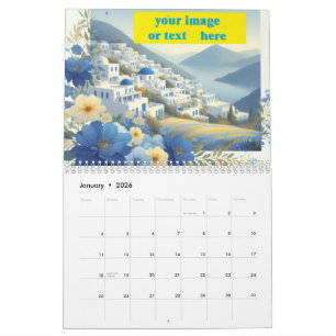 Benutzerdefinierter Geschäftslogo 2026 Wandkalende Kalender