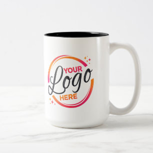 Benutzerdefinierter Geschäftslogo-Branded-Zweiton- Zweifarbige Tasse