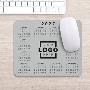 Benutzerdefinierter Geschäftslogo Firmenkalender 2 Mousepad