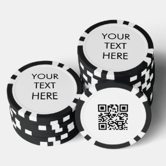 Benutzerdefinierter Geschäftstext Promotional QR C Pokerchips