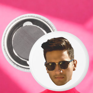 Benutzerdefinierter Gesichtsausschnitt Junggeselli Magnet