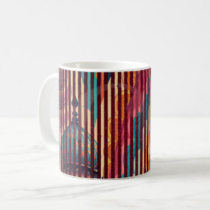 Benutzerdefinierter gestreifter Fantasy-Kunstbeche Kaffeetasse