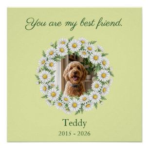 Benutzerdefinierter Golden Doodle Foto Gedenkposte Poster