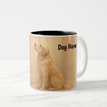 Benutzerdefinierter Golden Retriever "Immer Warten