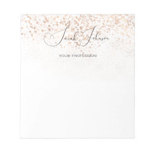 Benutzerdefinierter Goldglitter Notizblock
