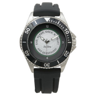 Benutzerdefinierter Golfball Sports Golfer Zitat S Armbanduhr