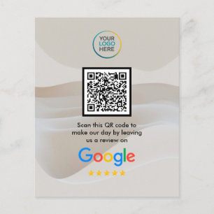 Benutzerdefinierter Google Bewertungen QR-Code Flyer