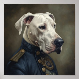 Benutzerdefinierter Great Dane Regal Officer Haust Poster