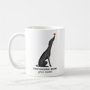 Benutzerdefinierter Greyhound-Mom-Tasse, Personali Kaffeetasse