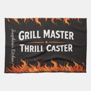 Benutzerdefinierter Grillmeister Thrill Caster BBQ Geschirrtuch