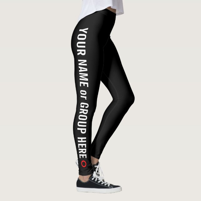 Benutzerdefinierter Gruppenname und Leggings von T (Rechts)