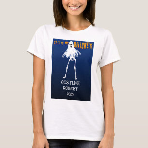 Benutzerdefinierter Halloween-Kostümname Text Pers T-Shirt