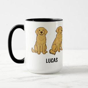 Benutzerdefinierter handgezeichneter süßer Golden Tasse