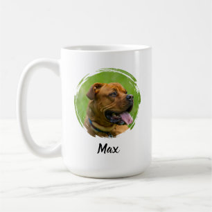 Benutzerdefinierter Haustiername & Foto   Moderne  Kaffeetasse