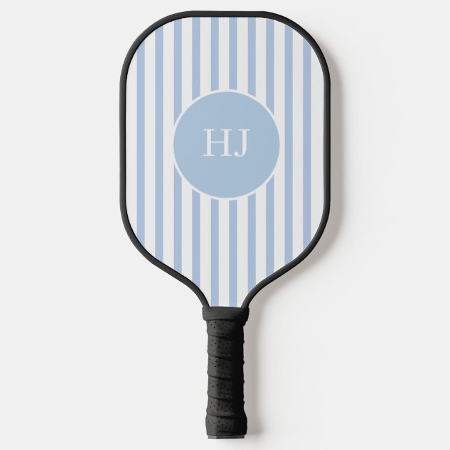 Benutzerdefinierter hellblauer Streifen mit Initia Pickleball Schläger (Vorderseite)