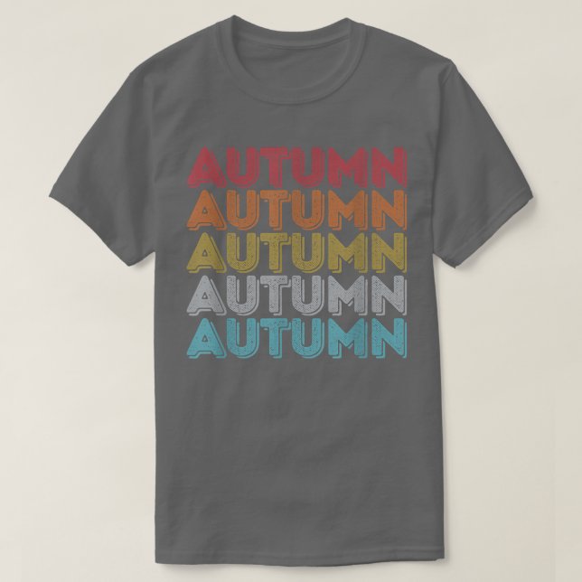 Benutzerdefinierter Herbstname Personalisiert Nied T-Shirt (Design vorne)