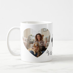 Benutzerdefinierter Herz-Tasse mit Haustierfoto Kaffeetasse