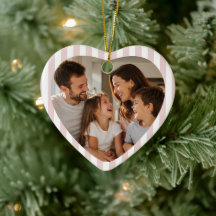 Benutzerdefinierter Herzförmiger Familienfoto-Anhä