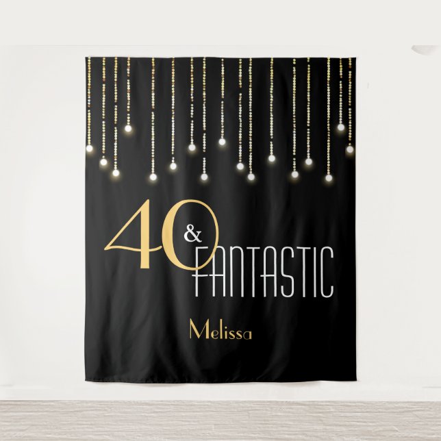 Benutzerdefinierter Hintergrund für das Black Gold Wandteppich (Vorderseite)