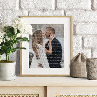 Benutzerdefinierter Hochzeitsfoto- und Ehegelübde-