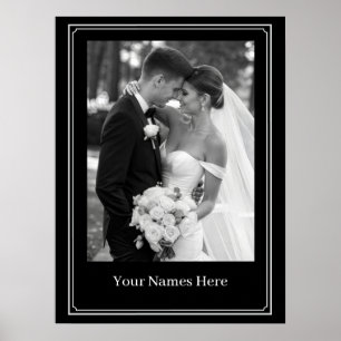 Benutzerdefinierter Hochzeitsposter Poster
