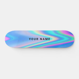 Benutzerdefinierter holografischer einfacher Name Skateboard