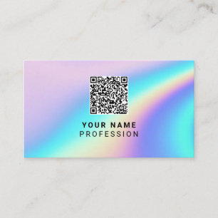 Benutzerdefinierter Holografischer QR-Code Visitenkarte