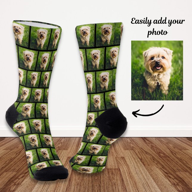 Benutzerdefinierter Hund Haustier Foto Personalisi Socken (Von Creator hochgeladen)