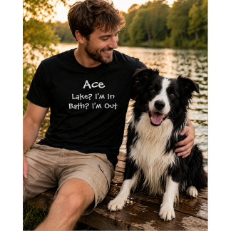 Benutzerdefinierter Hunde-Liebhaber | See im Badea T-Shirt
