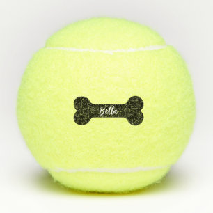 Benutzerdefinierter Hunde Name & Süßer Pfotenabdru Tennisbälle