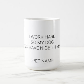 Benutzerdefinierter Hundename-Becher - Minimalisti Kaffeetasse