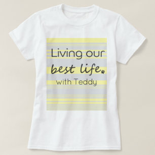 Benutzerdefinierter Hundename Stylische Hundemut T-Shirt