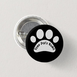 Benutzerdefinierter Hundespuren-Personalisierter N Button