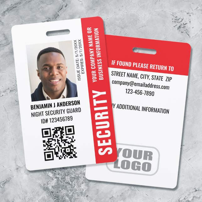 Benutzerdefinierter ID-Sicherheitsschutz QR-Foto-N Ausweis (Von Creator hochgeladen)