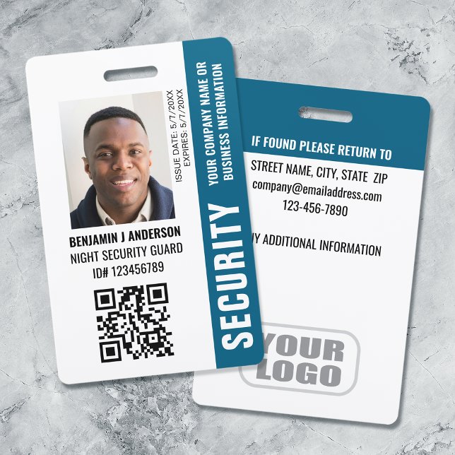 Benutzerdefinierter ID-Sicherheitsschutz QR-Foto N Ausweis (Von Creator hochgeladen)