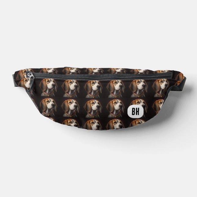 Benutzerdefinierter Initial-Beagle Dog Bauchtasche (Ablage )
